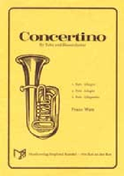 Musiknoten Concertino für Tuba und Blasorchester, Watz