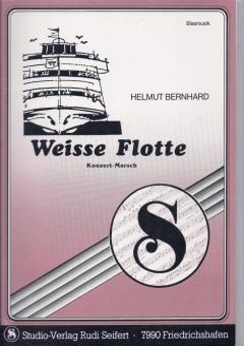 Musiknoten Weisse Flotte, Marsch, Bernhard