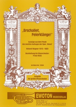 Musiknoten Erschallet, Feierklänge!, O.Wagner/Watz