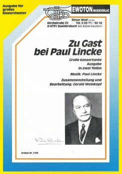 Musiknoten Zu Gast bei Paul Lincke, Weinkopf