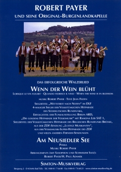 Musiknoten Wenn der Wein blüht/Am Neusiedler See, Payer/Adamek
