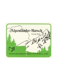 Musiknoten Alpenländer Marsch, Stich