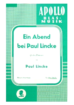 Musiknoten Ein Abend bei Paul Lincke