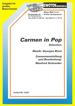 Musiknoten Carmen in Pop, Bizet/Schneider