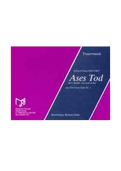 Musiknoten Ases Tod, Grieg/Zettler (Peer Gynt Suite)