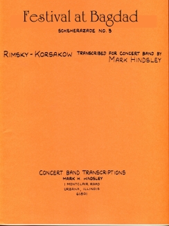 Musiknoten Scheherazade Satz 4, Rimsky-Korsakow/Hindsley - Festival at Bagdad