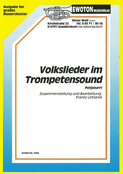 Musiknoten Volkslieder im Trompetensound, Linharek