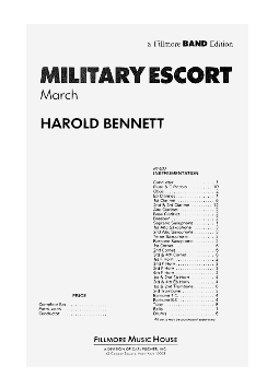 Musiknoten Military Escort, Bennett/Huffine
