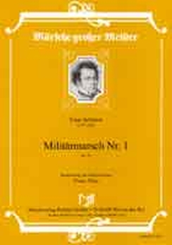 Musiknoten Militärmarsch Nr. 1, Schubert/Watz