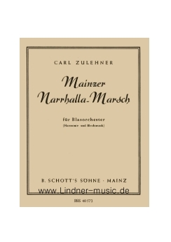 Musiknoten Mainzer Narrhalla-Marsch, Zulehner/Lutz