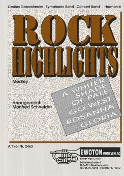 Musiknoten Rock Highlights, Schneider