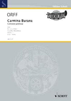 Musiknoten Carmina Burana, Orff/Krance - Partitur