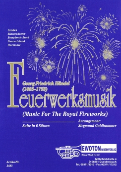 Musiknoten Feuerwerksmusik, Händel/Goldhammer