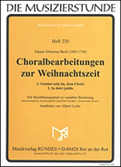 Musiknoten Choralbearbeitungen zur Weihnachtszeit, Bach/Loritz