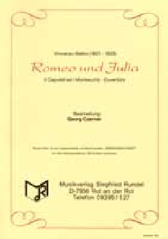 Musiknoten Romeo und Julia, Bellini/Czerner