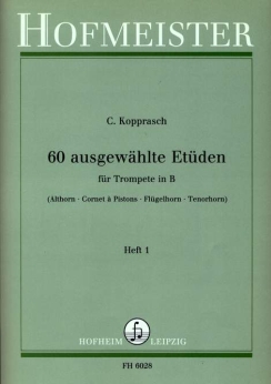 Musiknoten 60 Ausgewählte Etüden für Trompete, Kopprasch - Heft 2