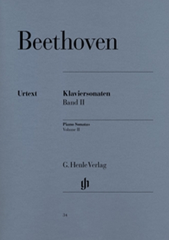 Musiknoten Beethoven, Klaviersonaten, Band 2