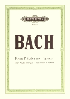Musiknoten Bach, Kleine Präludien und Fughetten - Klavier