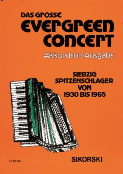 Musiknoten Das große Evergreen-Concert für Akkordeon