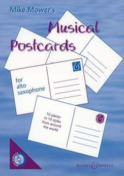Musiknoten Musical Postcards, Alt-Saxophon, Mower