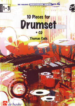 Musiknoten 10 Pieces for Drumset + CD, Thomas Calis
