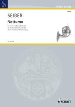 Musiknoten Notturno for Horn and Strings, Horn & Piano, Seiber