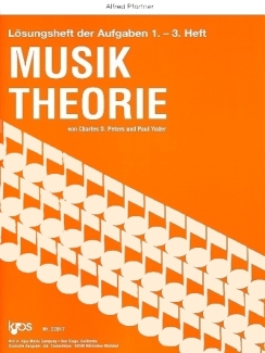 Musiknoten Musik Theorie, Lösungsheft zu Band 1-3