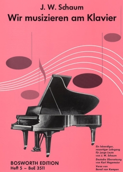 Musiknoten Wir musizieren am Klavier, Schaum, Heft 5