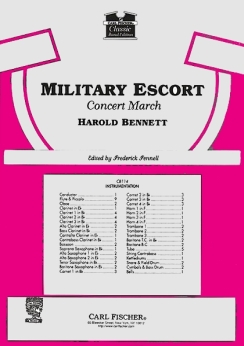 Musiknoten Military Escort, March, Bennett/Fennell