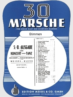Musiknoten 30 Märsche, Meisel/Kleve - SO-Sammlung, Stimmen