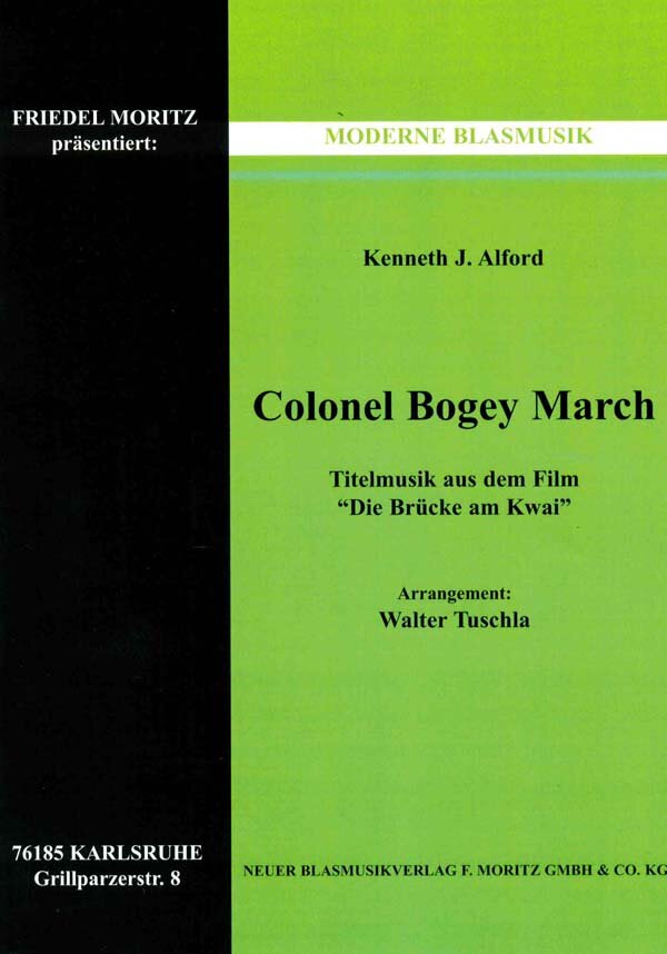 Musiknoten Colonel Bogey March, Alford/Tuschla (River Kwai March)