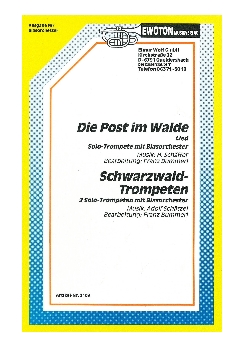 Musiknoten Die Post im Walde/Schwarzwaldtrompeten, Bummerl