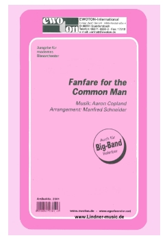 Musiknoten Fanfare for the Common Man, Copland/Schneider - Big Band