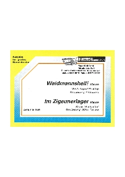 Musiknoten Waidmannsheil, Reckling/Gerrens /Im Zigeunerlager, Oscheit/Tuschla
