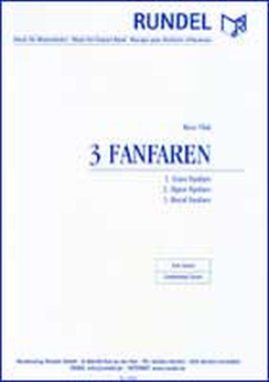 Musiknoten 3 Fanfaren, Vlak, (Euro-Fanf, Alpen Fanf. Royal Fanfare)