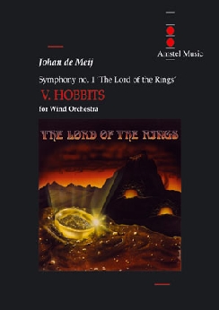 Musiknoten Hobbits, aus 'Lord of the Rings', Movement V, de Meij, Set