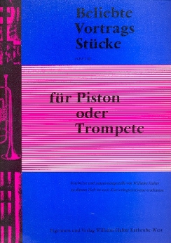 Musiknoten Beliebte Vortragsstücke für Piston oder Trompete, Heft 2, Klavierbegleitung