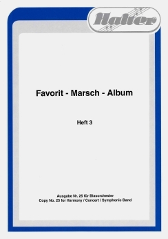 Musiknoten Favorit Marsch-Album, Heft 3