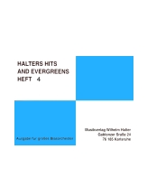 Musiknoten Halters Hits and Evergreens 4 - Stimmen