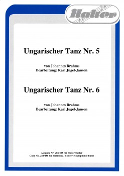 Musiknoten Ungarischer Tanz Nr. 5, Brahms/Jugel-Janson