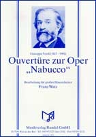 Musiknoten Nabucco, Verdi/Watz