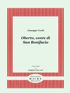 Musiknoten Oberto Conte di S. Bonifacio, Verdi/Bugani
