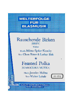 Musiknoten Rauschende Birken, Walzer/Fensterl Polka
