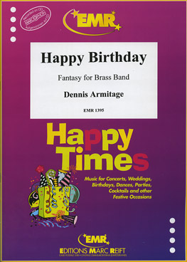 Musiknoten Happy Birthday, Armitage, Fantasy for Brass Band