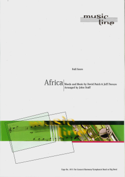 Musiknoten Africa, Paich & Porcaro, Staff