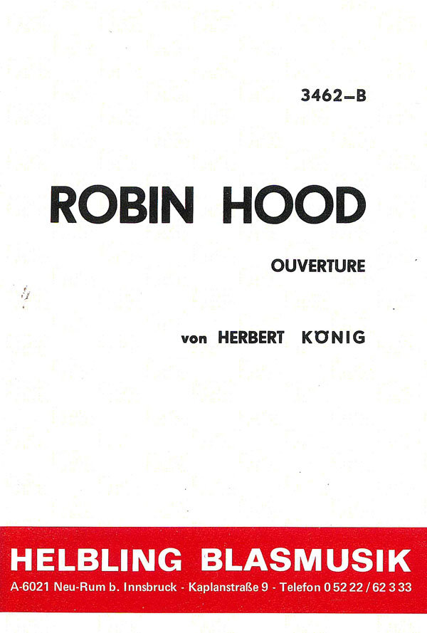 Musiknoten Robin Hood, Herbert König