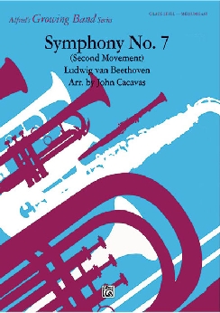Musiknoten Symphony No. 7, 2nd Movement, Beethoven/Cacavas