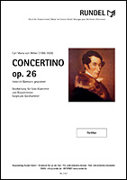 Musiknoten Concertino op. 26, 	Carl Maria von Weber/	Siegmund Goldhammer