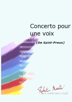 Musiknoten Concerto Pour Une Voix, Saint-Preux/Smith