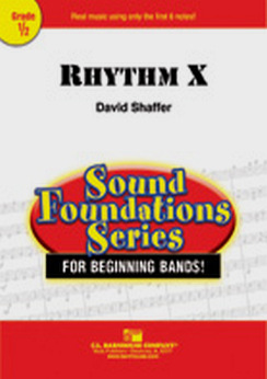 Musiknoten Rhythm X, David Shaffer